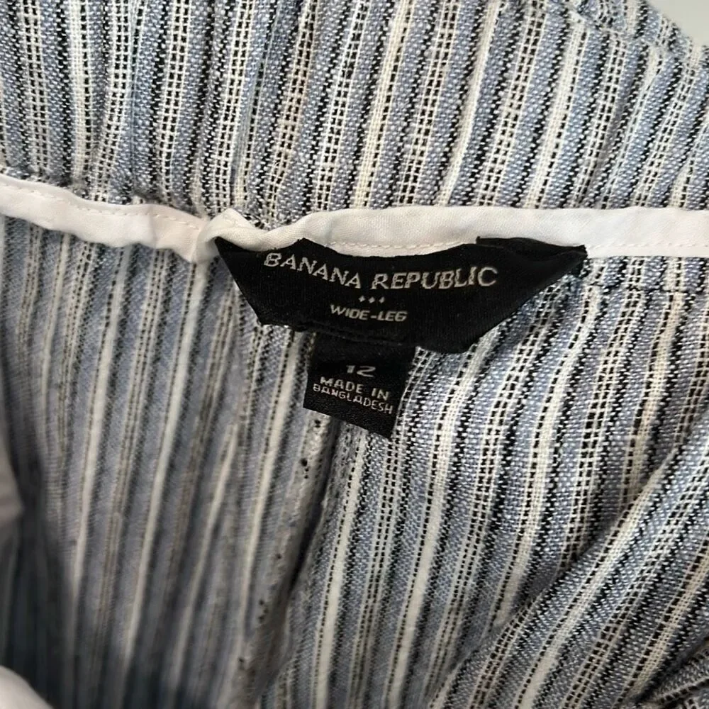 Banana republic paper‎ bag linen pants size 12